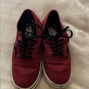 Vans Womens Classic Red Sneakers